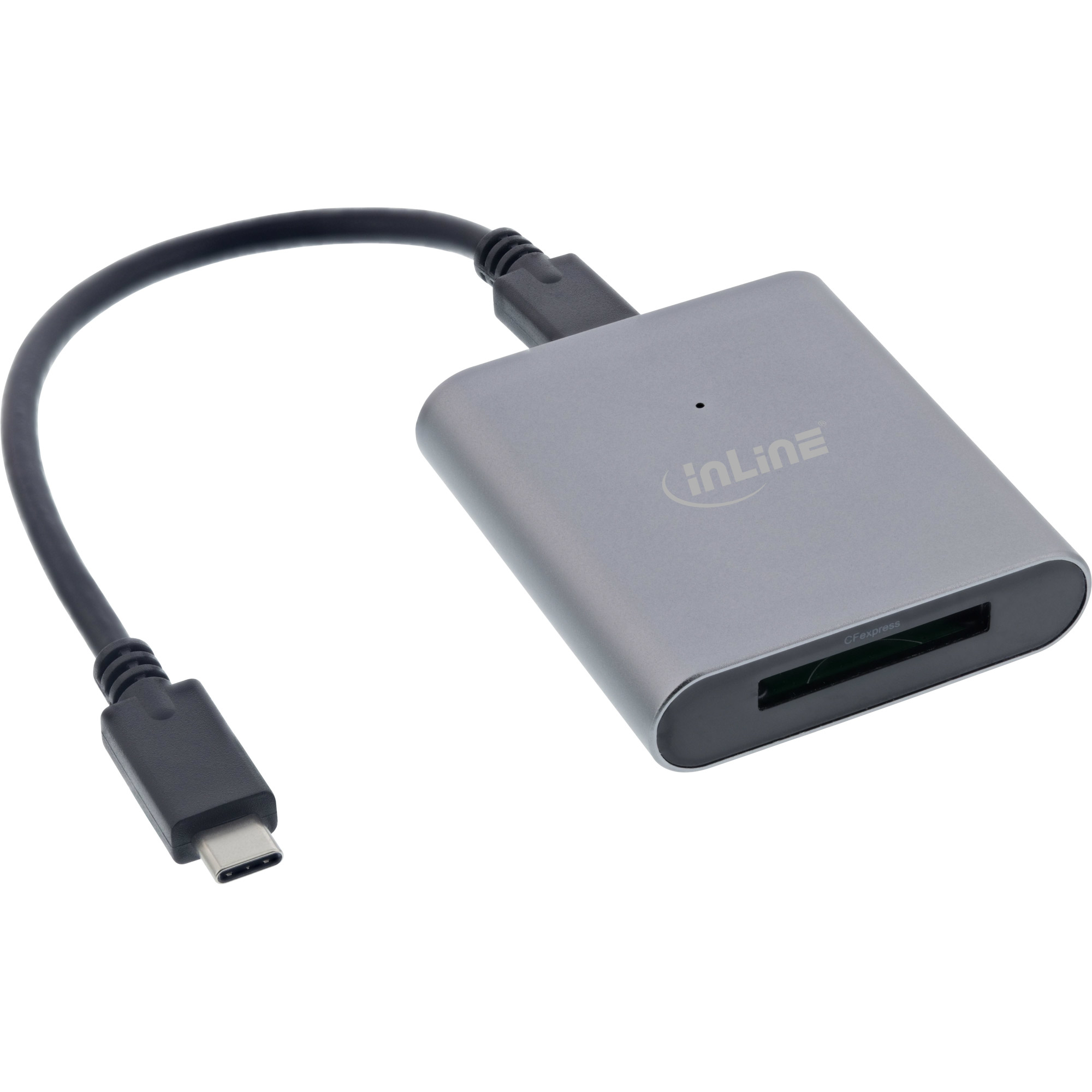 InLine Card reader USB 3.2 USB-C or USB-A, for CFexpress type B cards – image 1