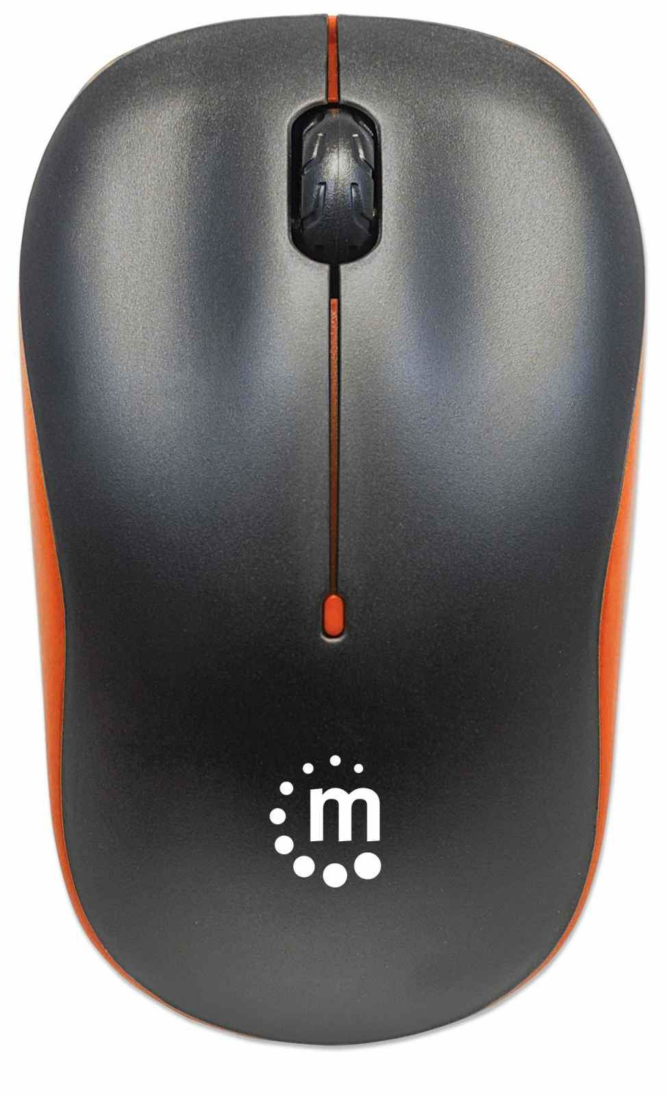 Manhattan Success Wireless Mouse (Promo), Black/Orange, 1000dpi – image 3