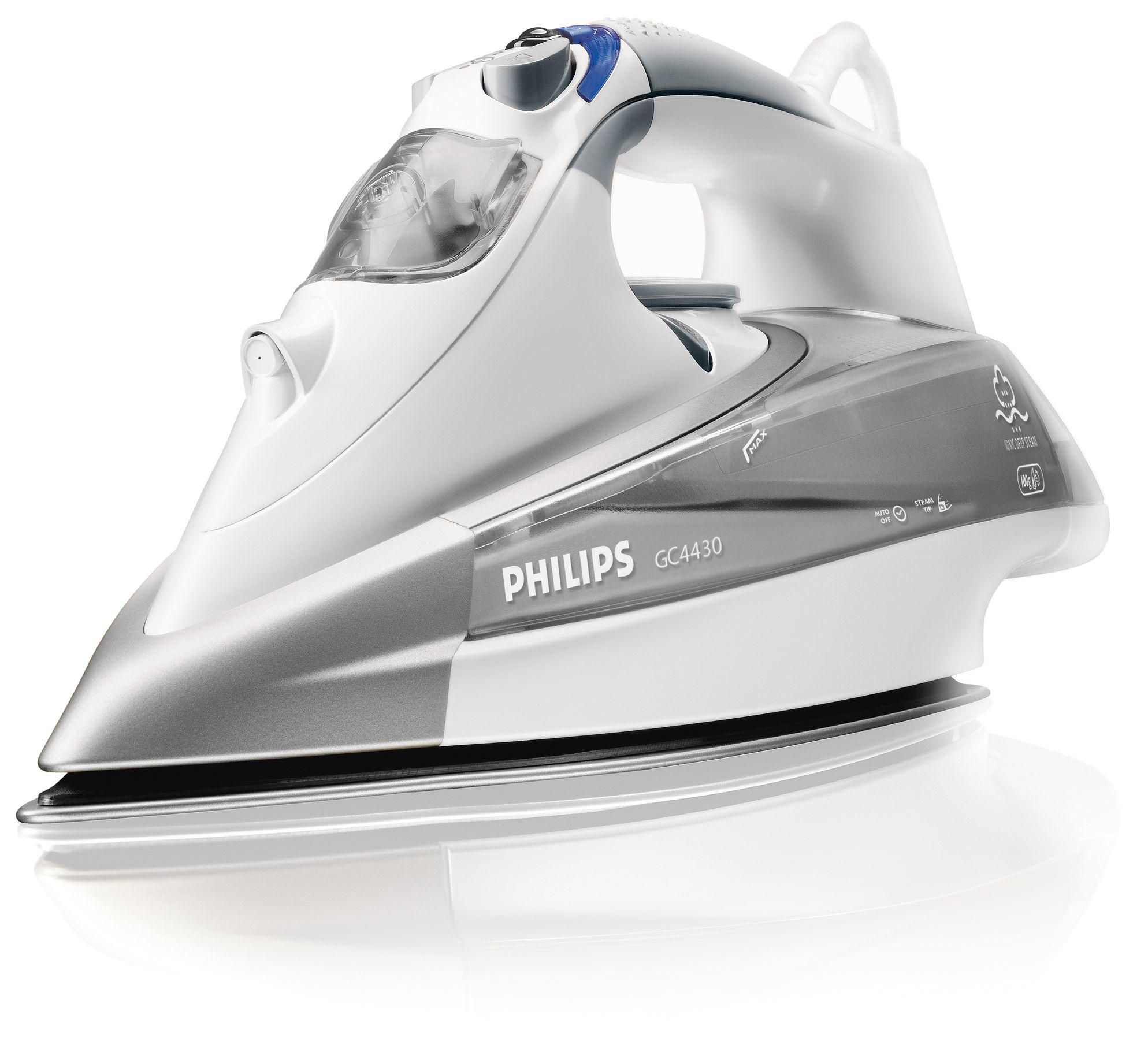 Philips Azur Ionic GC4430/12 iron Steam iron SteamGlide soleplate – image 1