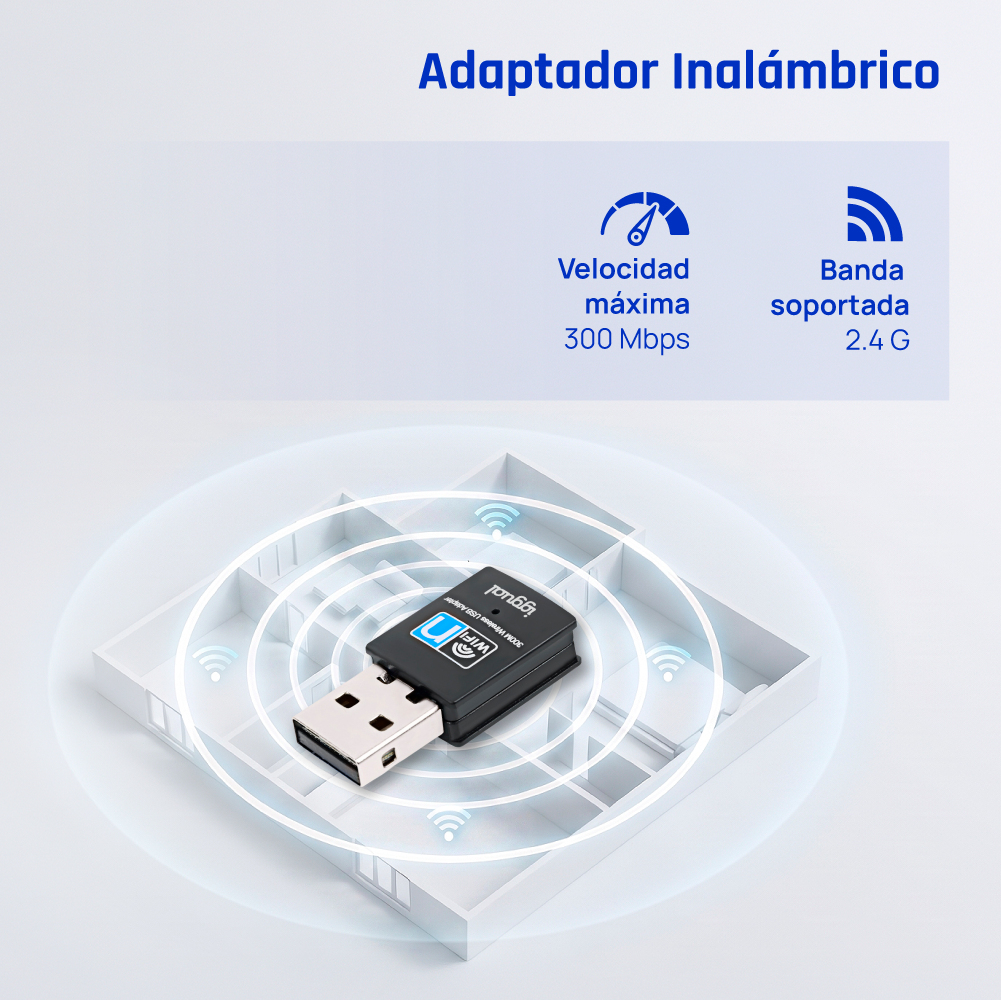 iggual IGG320488 network card WLAN 300 Mbit/s – image 2