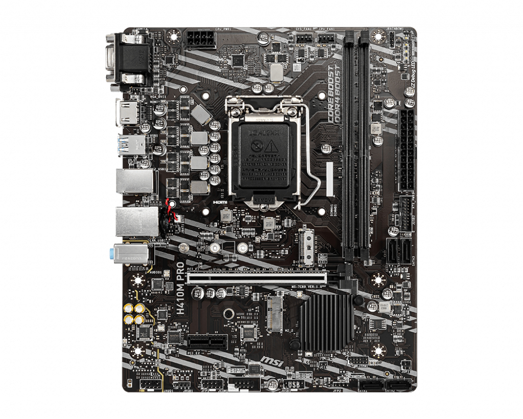 MSI H410M-PRO motherboard Intel H410 LGA 1200 (Socket H5) micro ATX – image 2
