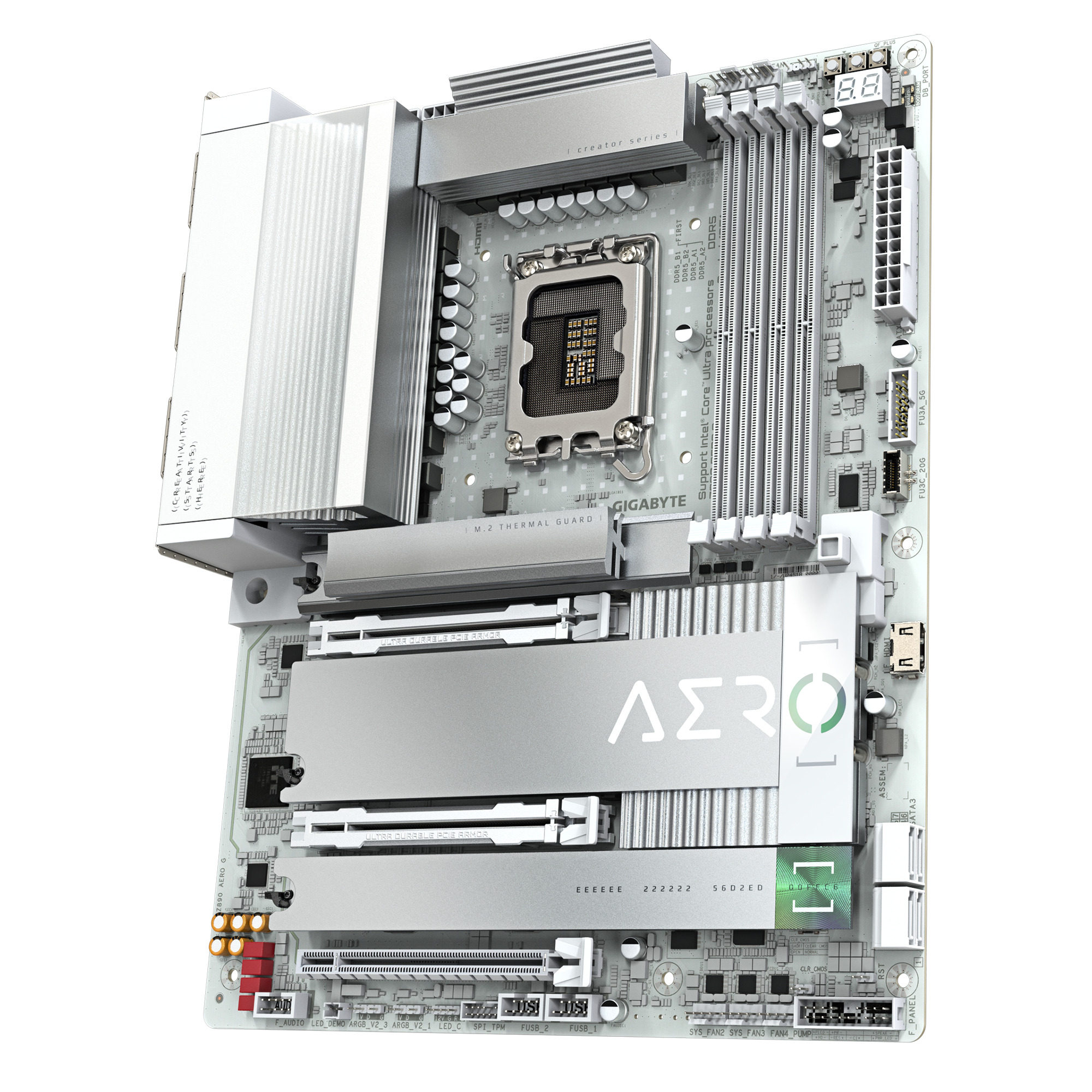 Tarjeta Madre Gigabyte Z890 AERO G - Socket 1851 - 4xDDR5 - 5600/7600(OC)/9200(OC)MHz - HDMI - ATX - Z890 AERO G Tarjeta Madre Gigabyte Z890 AERO G - Socket 1851 - 4xDDR5 - 5600/7600(OC)/9200(OC)MHz - HDMI - ATX - Z890 AERO G