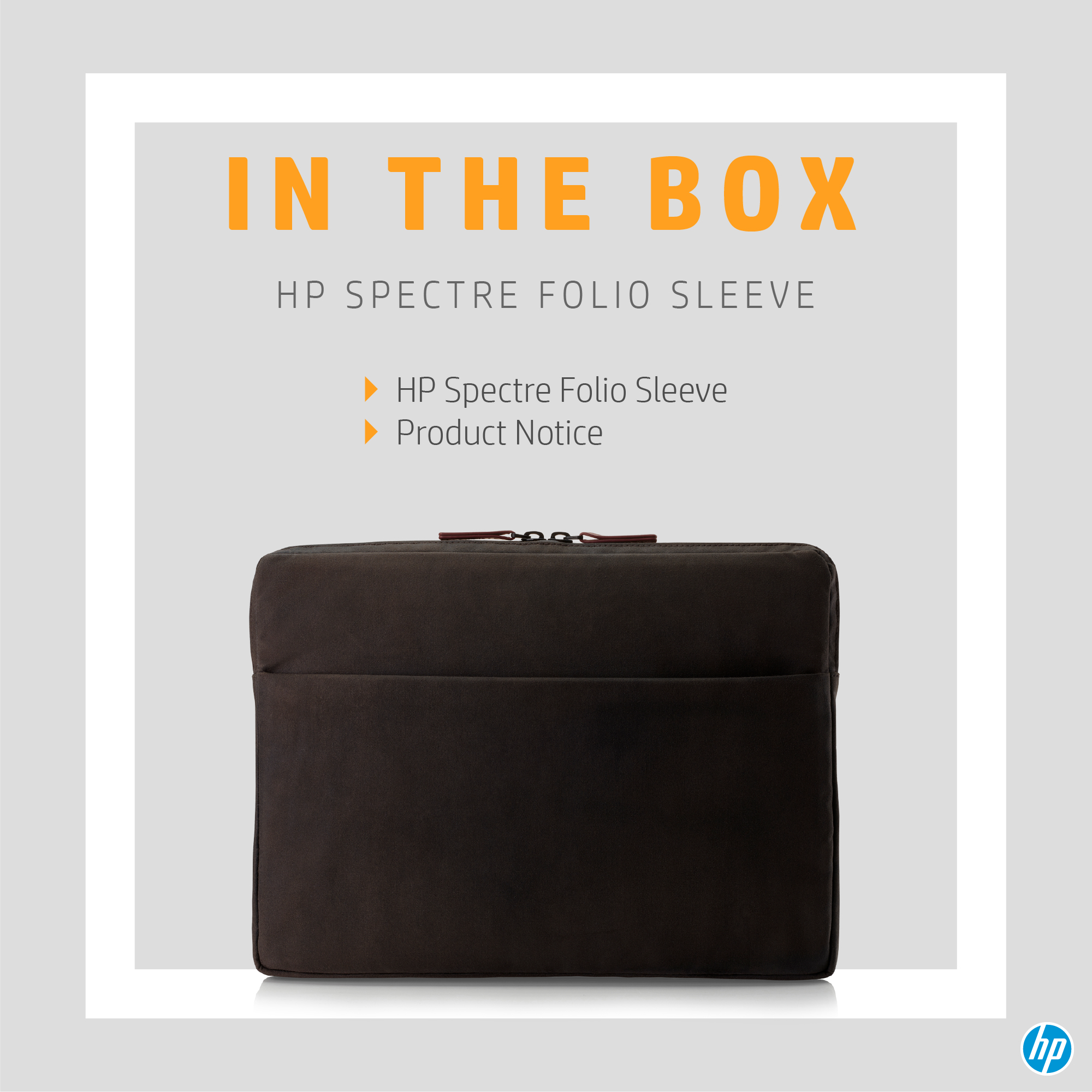 HP 5DC30AA 33 cm (13") Sleeve case Brown – image 6
