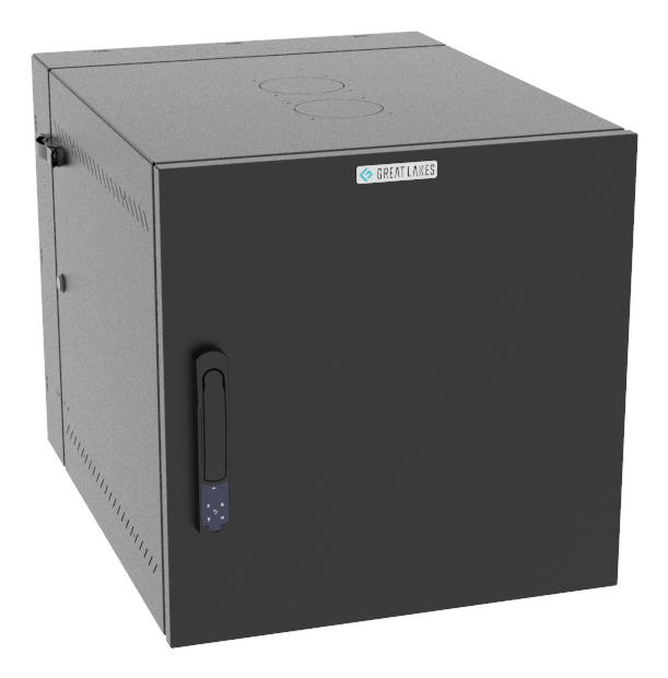 Vertiv VR Rack GL24WMCMS-B-SE-00-CM cabinet 12U Wall mounted Black