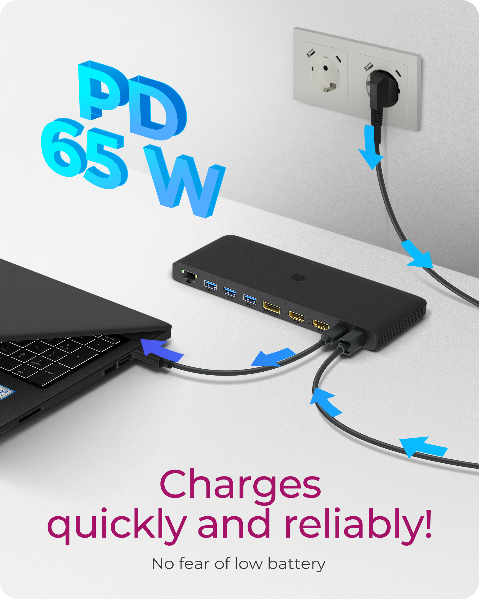 ICY BOX IB-DK2416-C USB Type-C DockingStation with triple video output – image 4