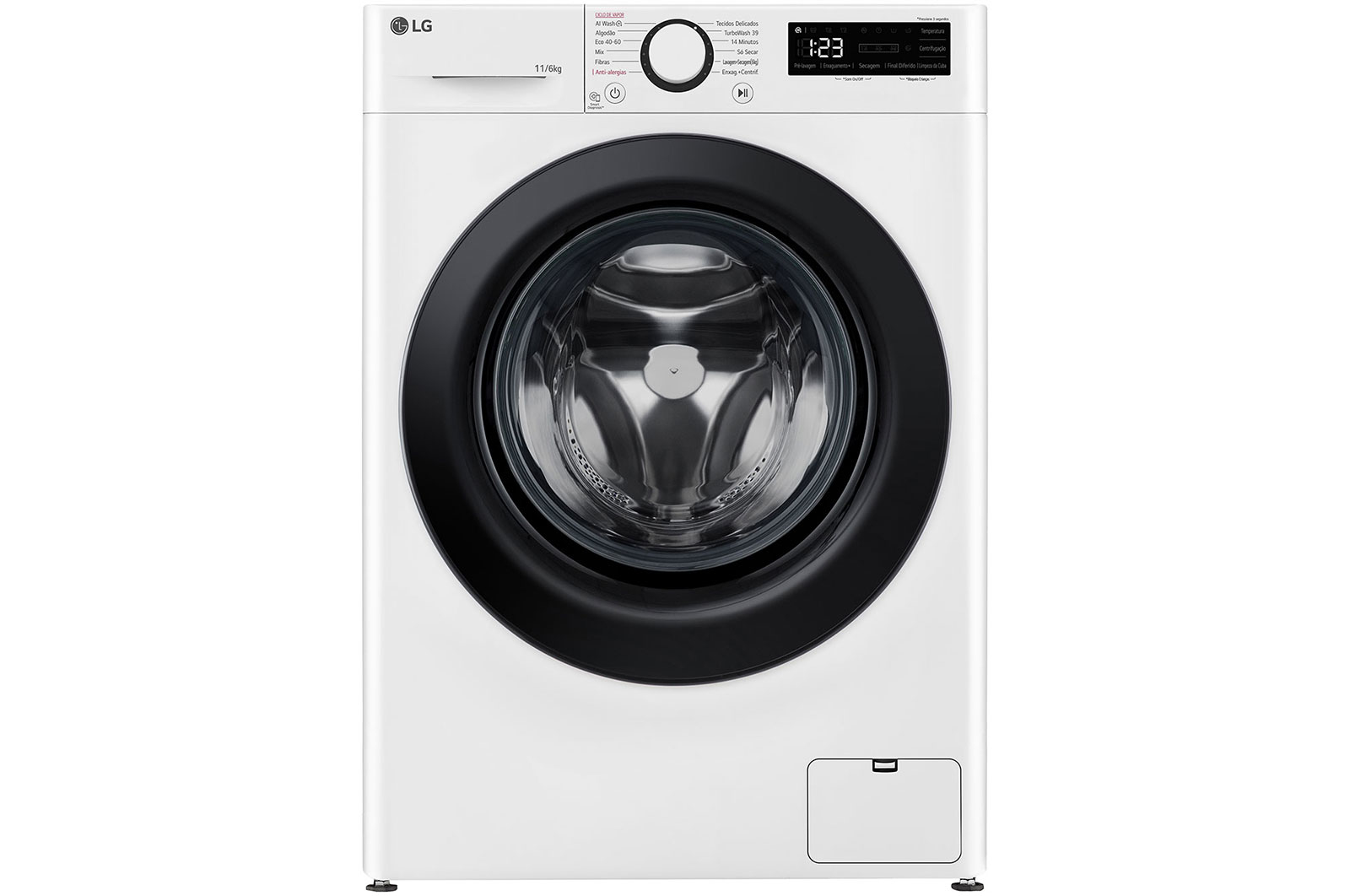LG F4DR5011S6W washer dryer Freestanding Front-load White – image 1