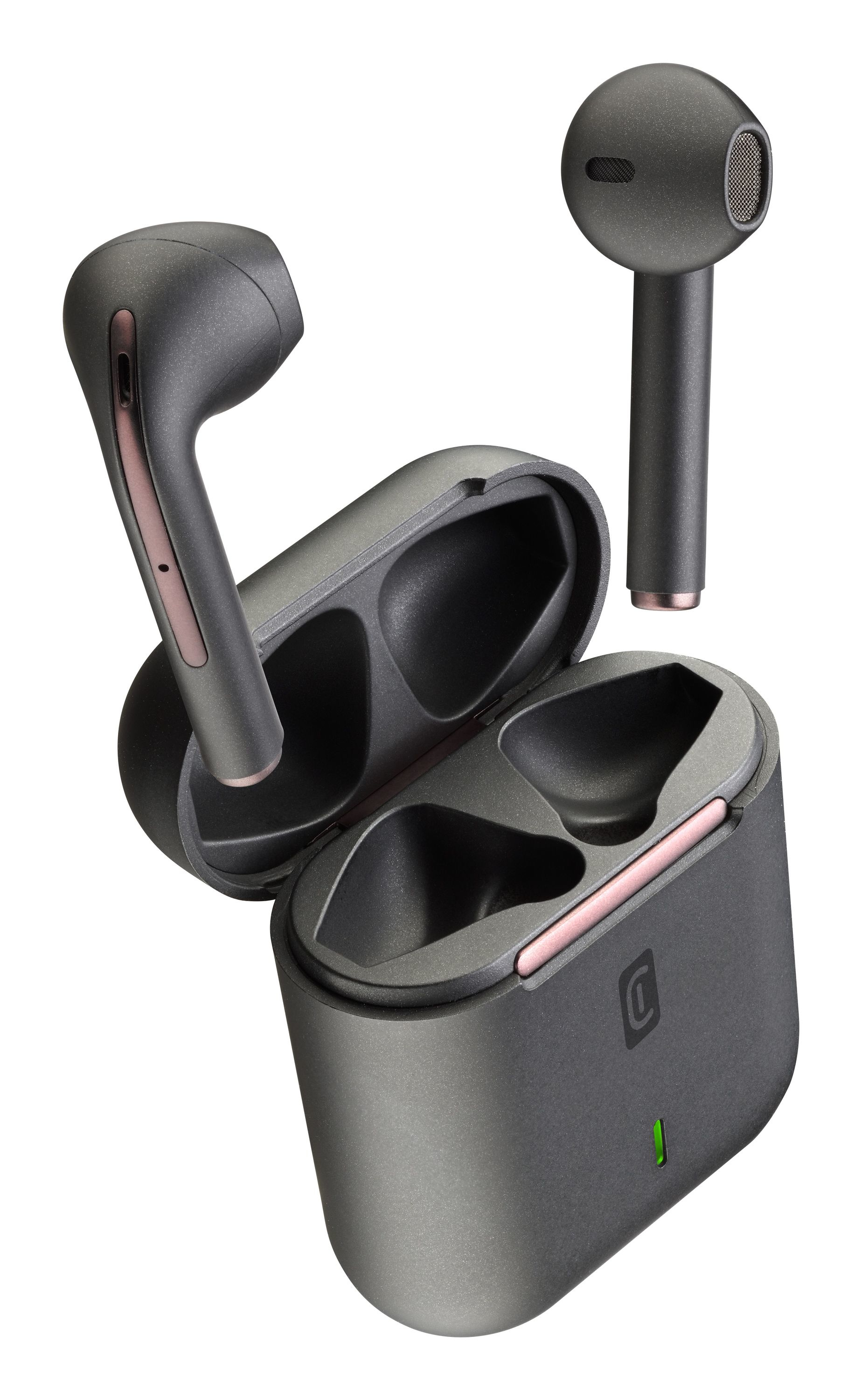 Cellularline TUCK Bluetooth® earphones with an original design and chrome trim – image 2