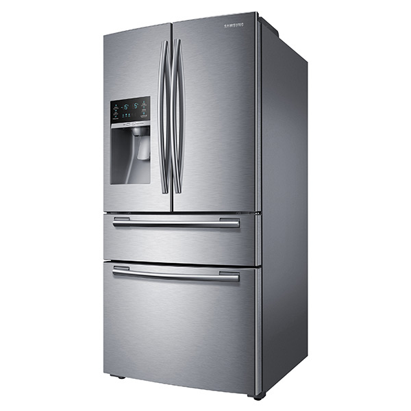 Samsung RF25HMEDBSR side-by-side refrigerator Freestanding – image 4