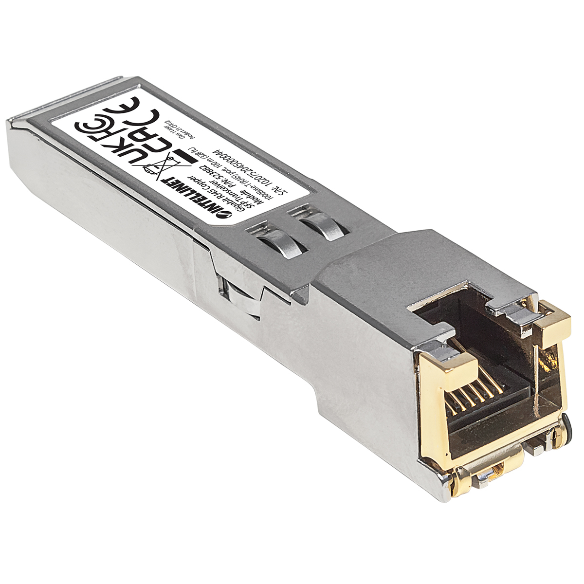 Intellinet Transceiver Module Optical, Gigabit RJ45 Copper SFP, 1000Base-T (RJ45) port, 100m, MSA Compliant, Equivalent to Cisco GLC-T, Ethernet, Fiber/Fibre, T – image 3