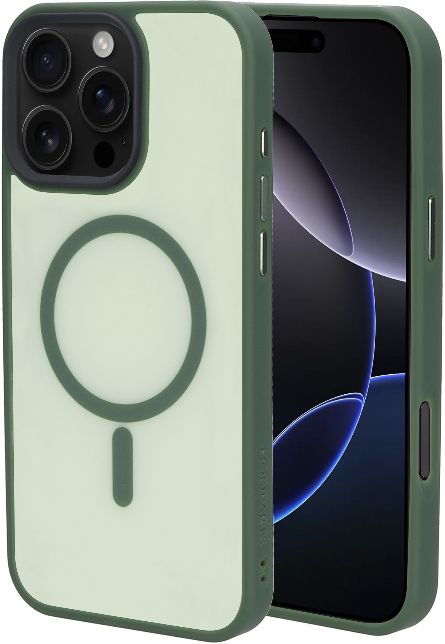 Mobiparts Hardcover Apple iPhone 16 Pro Max Satin Green (Magsafe Compatible) – image 1