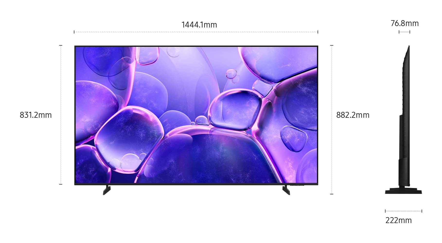 TV Samsung LED UE65U8000FU 65 4K UltraHD 50Hz Smart TV Tizen HDR10 Sans cadre — photo 4