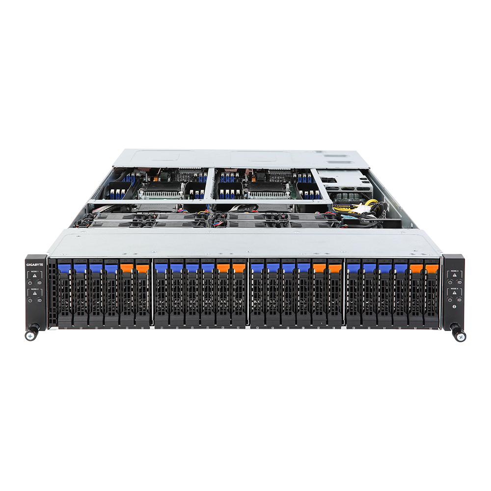 GIGABYTE H261-N80 Intel® C621 LGA 3647 (Socket P) Rack (2U) Black, Grey – image 3