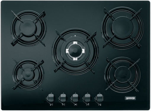 Gorenje GT76AB1 hob Black Built-in Gas 5 zone(s)