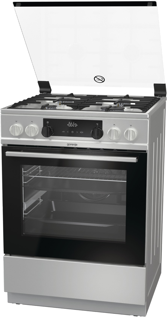 Gorenje KS6350XF cooker Freestanding cooker Electric Gas Stainless steel – image 5