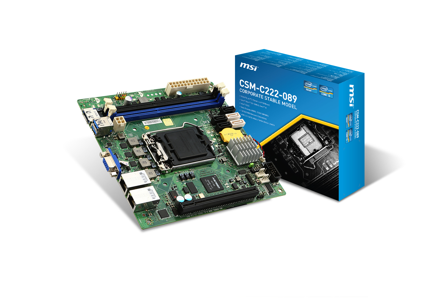 MSI CSM-C222-089 Intel C222 Express LGA 2011 (Socket R) mini ITX