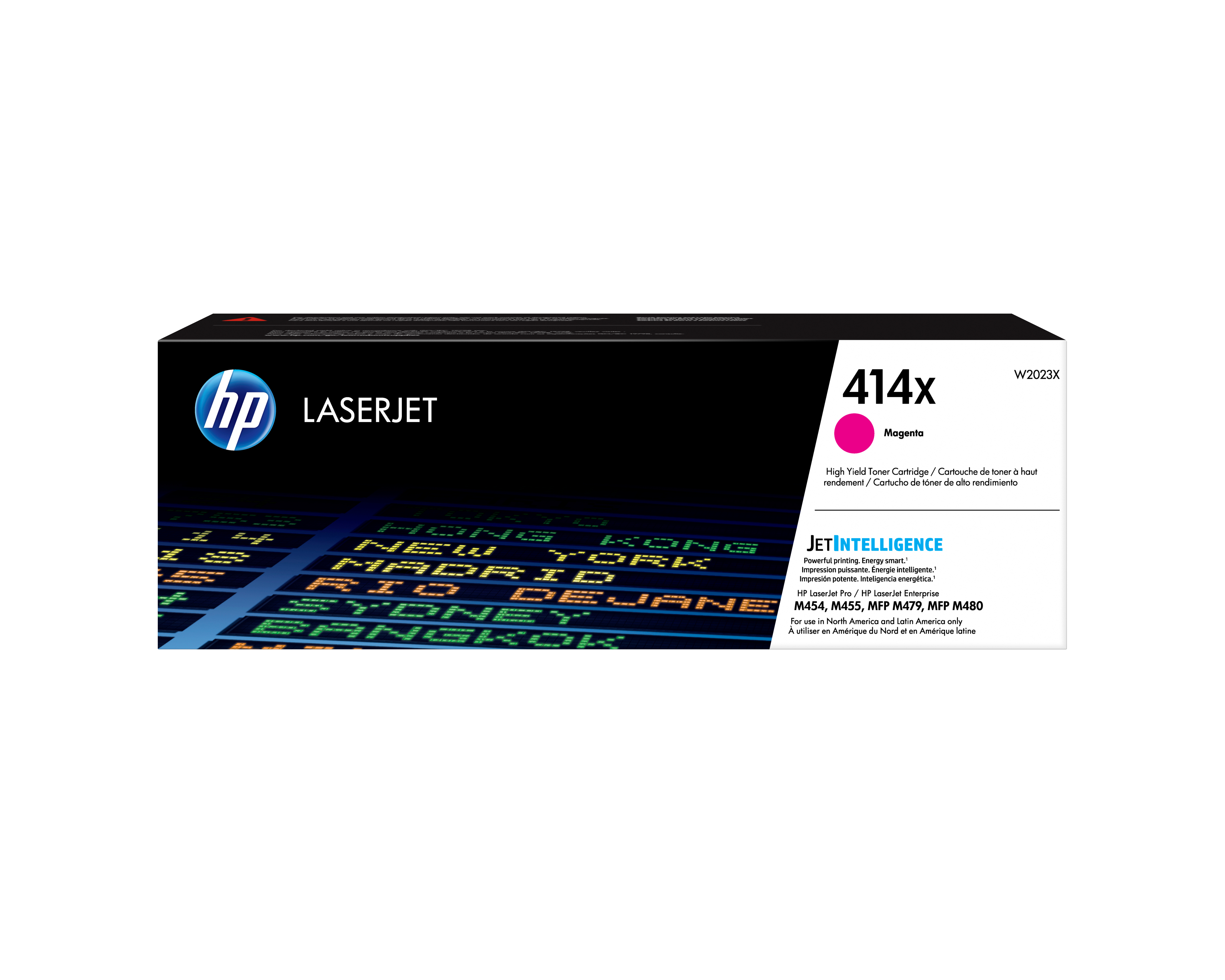 HP Cartucho de tóner original de alto rendimiento LaserJet 414X magenta
