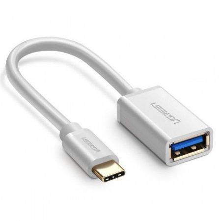 ADAPTADOR UGREEN USB 30 HEMBRA A USB C MACHO BLANCO 30702 - 30702