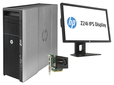 HP 620 + NVIDIA Quadro K2000 + Z24i – image 1