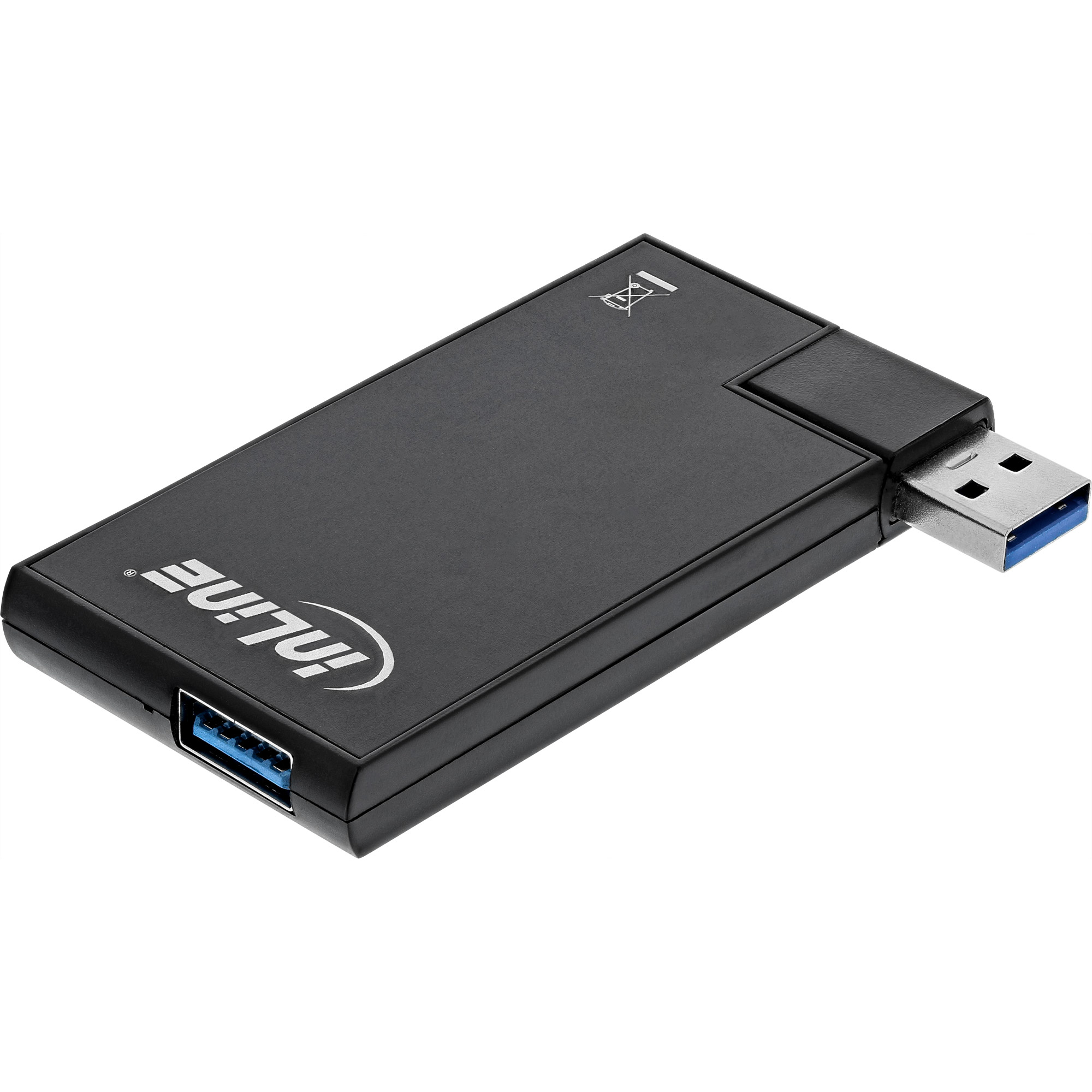 InLine USB 3.0 Rotatable Hub, 4 Port, black – image 2