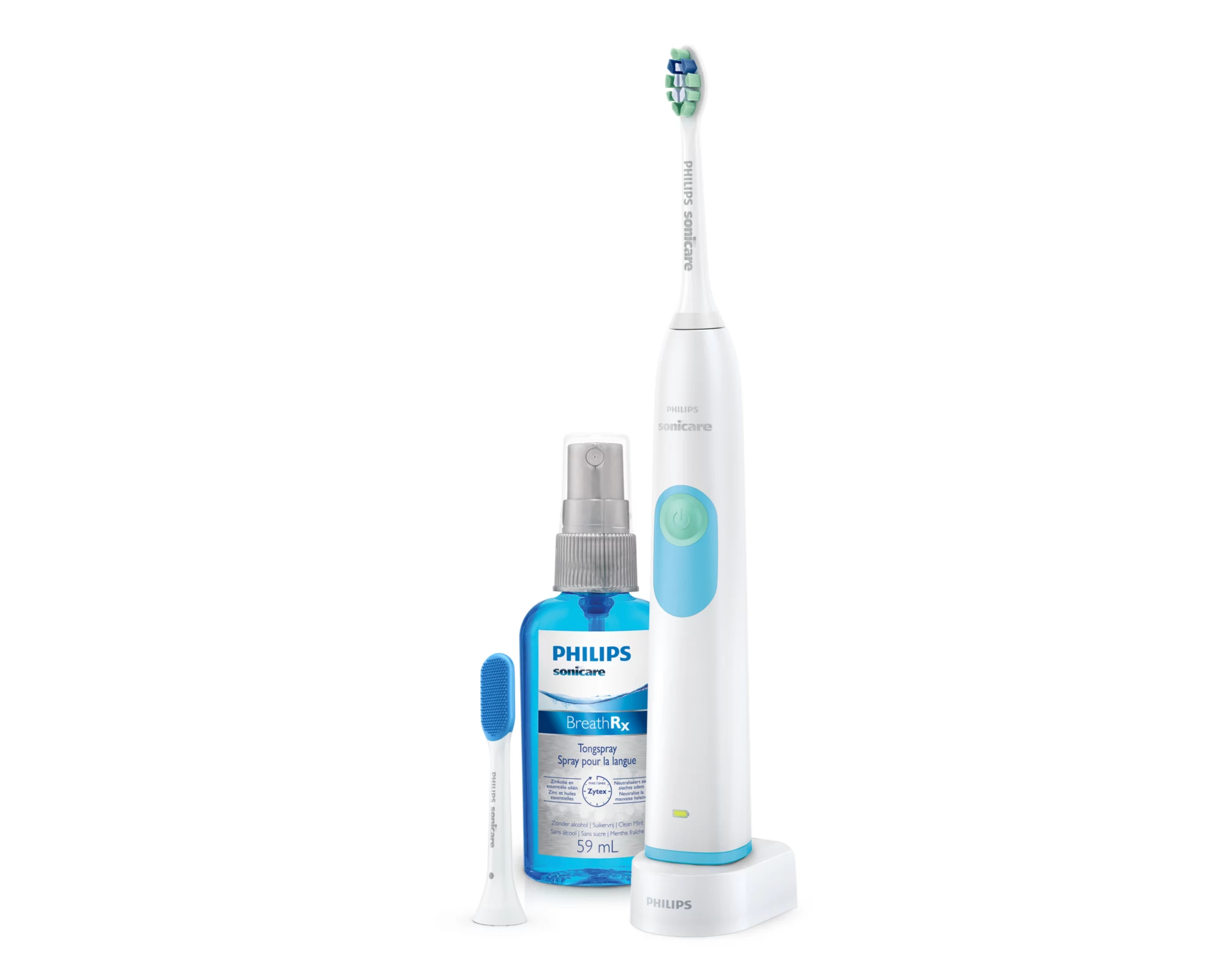 Philips Sonicare 2 Series plaque control HX6238/10 electric toothbrush Adult Sonic toothbrush Blue, White