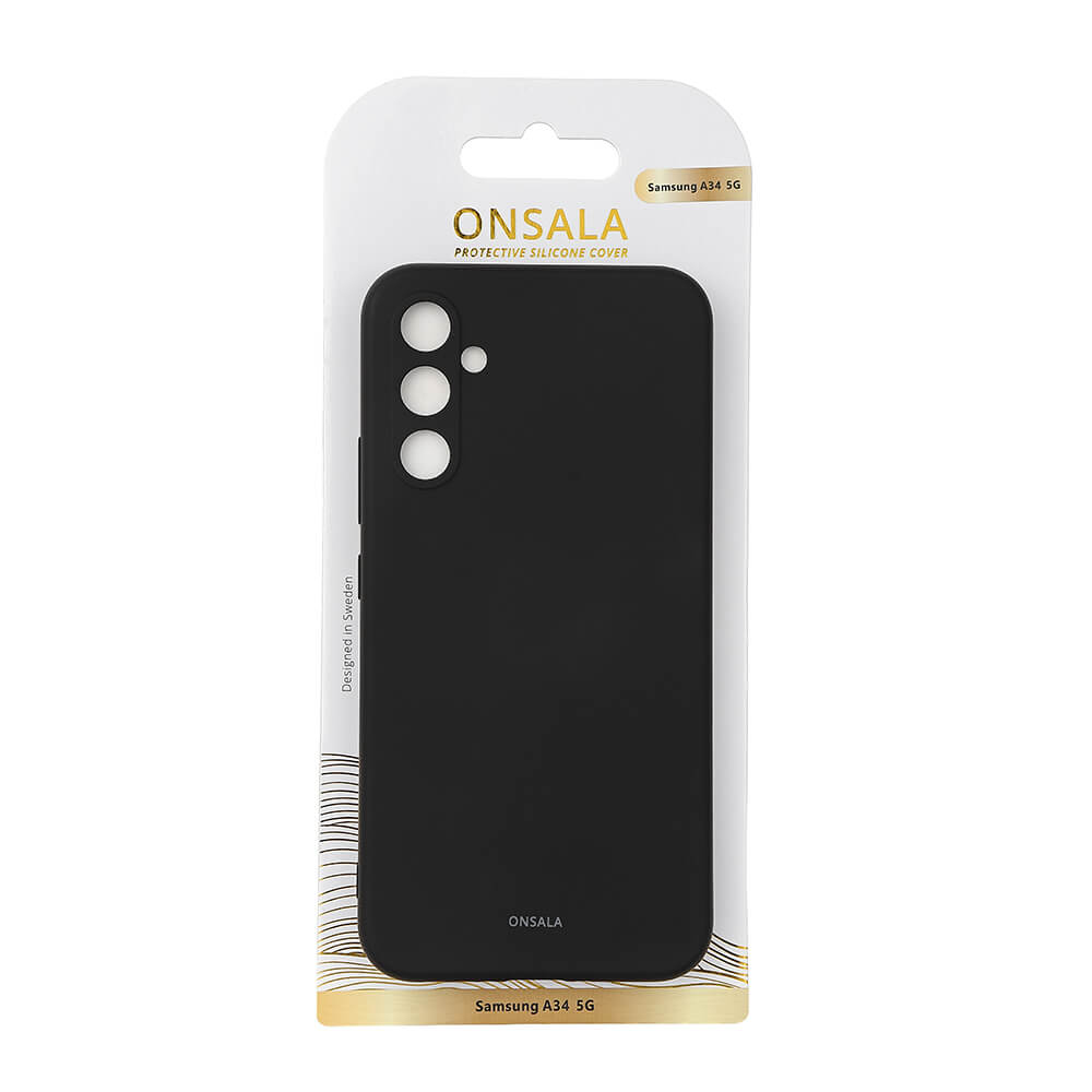 Onsala Phone Case Silicone Black - Samsung Galaxy A34 – image 2