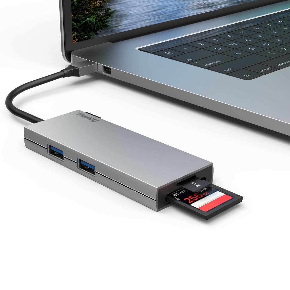 Hama 00200110 laptop dock/port replicator USB 3.2 Gen 1 (3.1 Gen 1) Type-C Grey – image 6