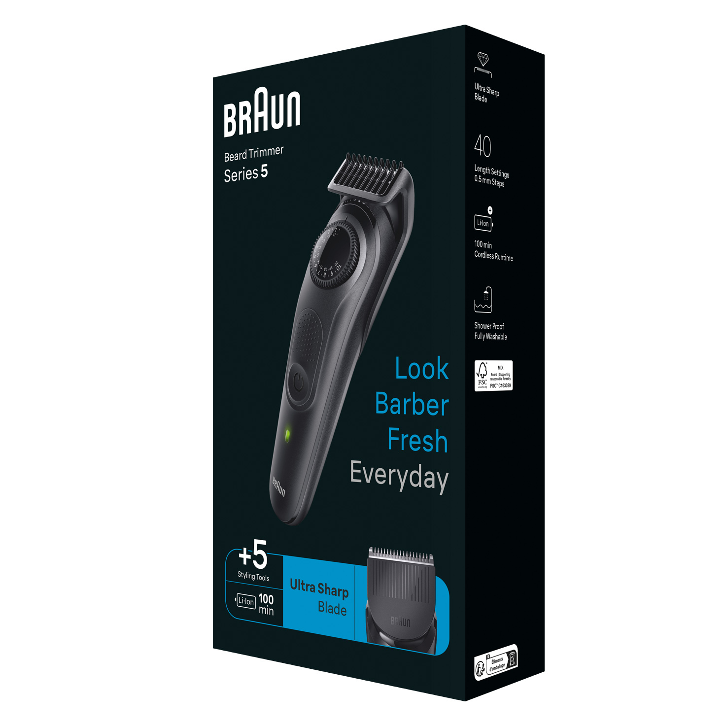 Braun BeardTrimmer 5 BT5430 beard trimmer Battery 40 – image 3