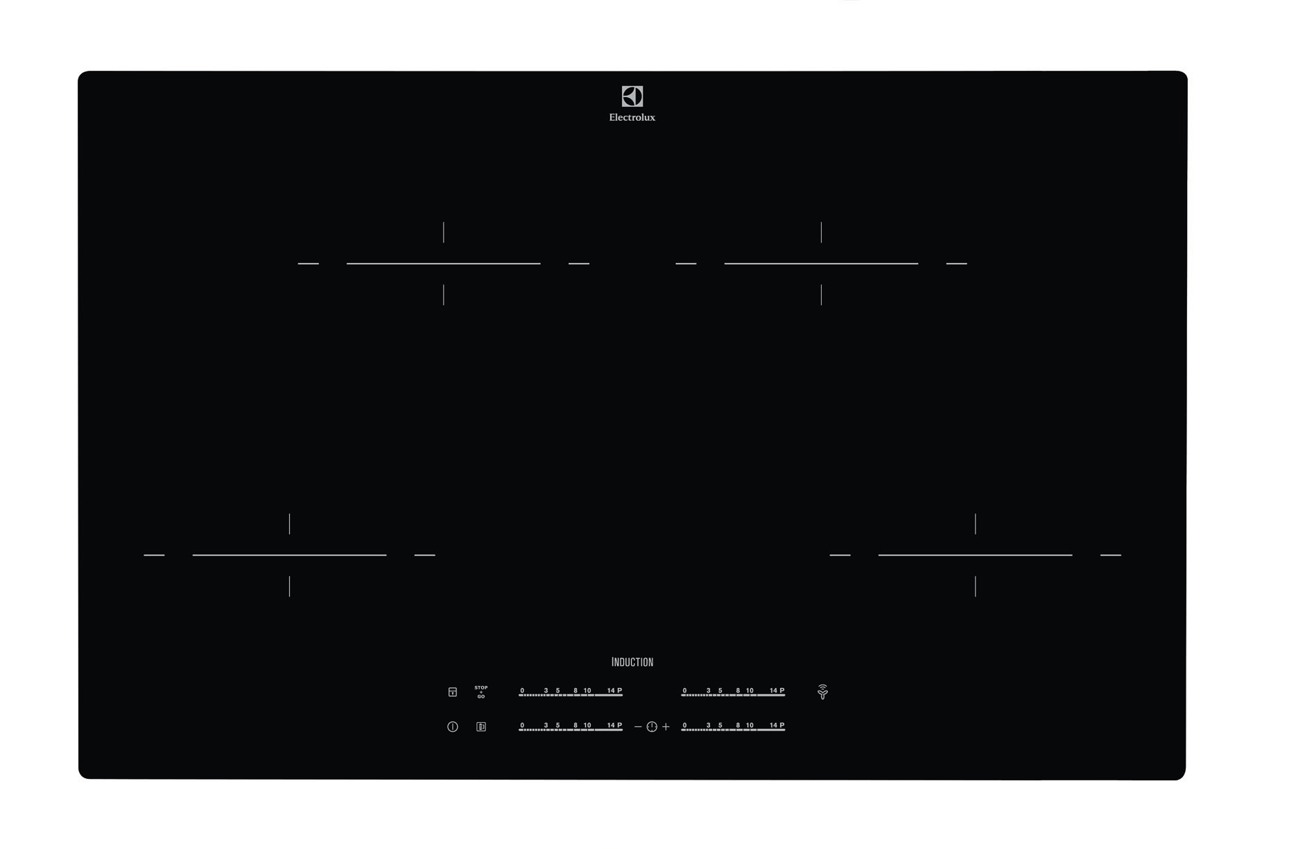Electrolux EHL8540IHK Black Built-in Zone induction hob 4 zone(s) – image 1