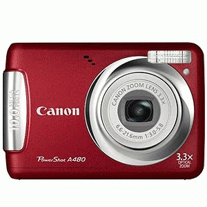 Canon PowerShot A480, Red – image 3