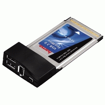 Hama USB 2.0 / FireWire 400 PC Card – image 2