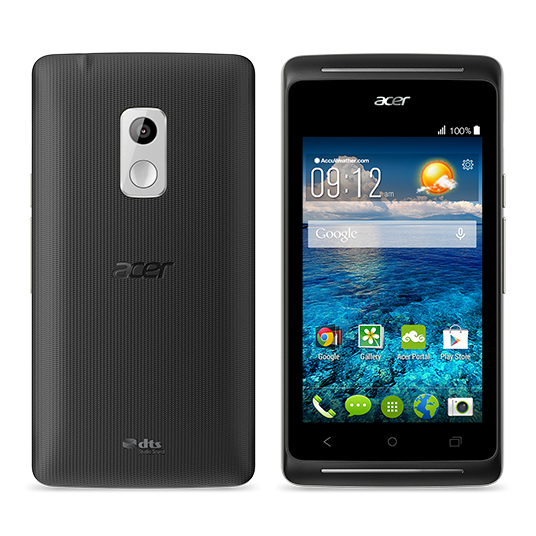 Acer Liquid Z205 10.2 cm (4") Single SIM Android 4.4 0.5 GB 4 GB Black