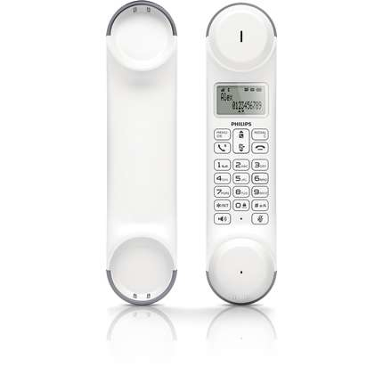 Philips M5501GW/38 telephone DECT telephone Caller ID Grey, White
