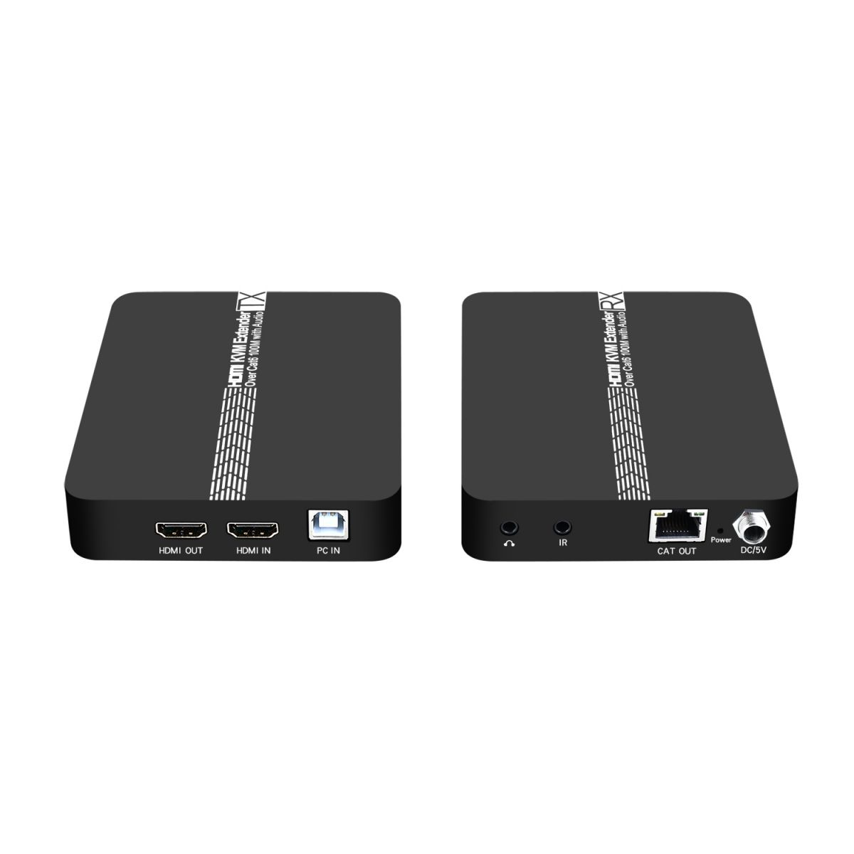 LevelOne HDMI over Cat.5/6 Extender kit 4K,100 Meter, USB extension – image 2