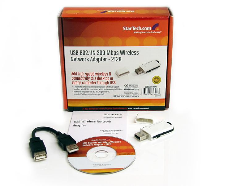 StarTech.com USB 802.11N 300 Mbps Wireless Network Adapter - 2T2R – image 2