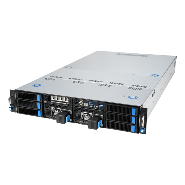 ASUS 90SF0251-M004X0 server Intel C741 Rack (2U) Svart, Stål