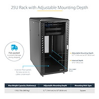 StarTech.com 25U Enterprise-Grade Flat Pack Server Rack Cabinet – image 9