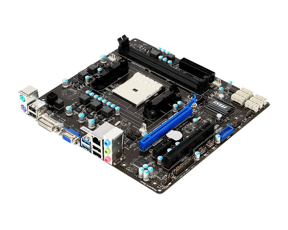 MSI FM2-A85XMA-P33 motherboard AMD A85X Socket FM2 micro ATX – image 2