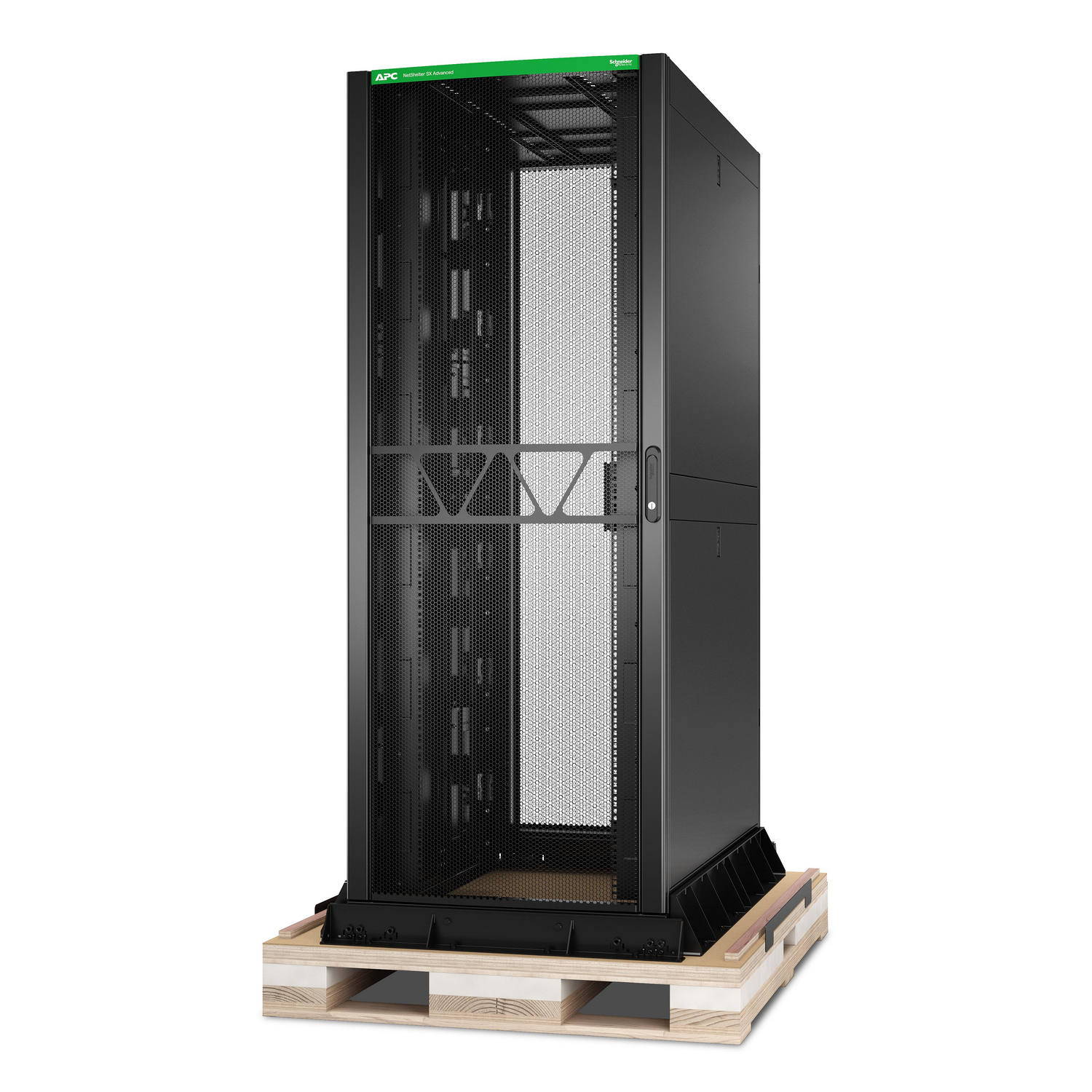APC NetShelter SX Advanced Rack ,42U 750mm 1295mm, with shock package, Black – image 1