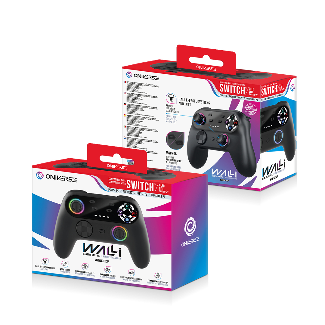 Oniverse Wireless Bluetooth controller Walli - Piano Black (Nintendo Switch / PC / Mobile) – image 7