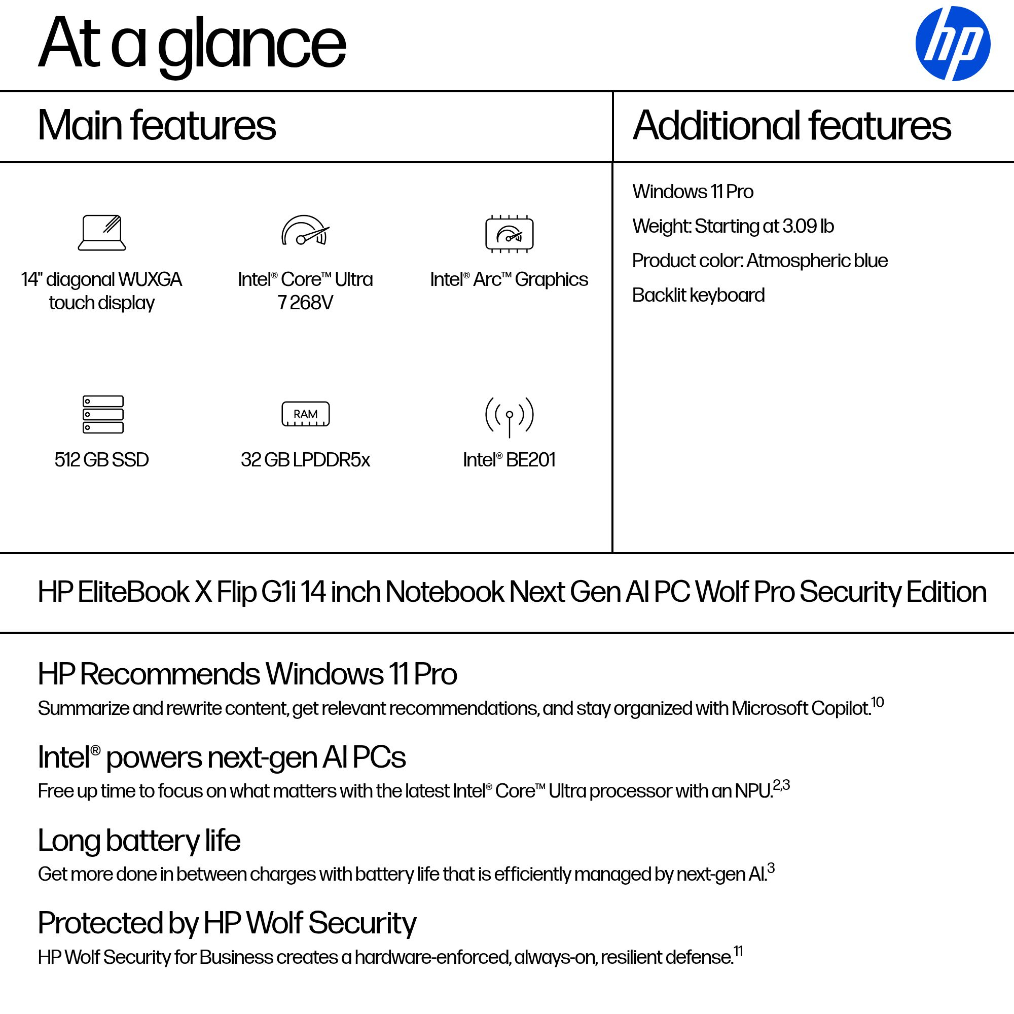 HP EliteBook X Flip G1i Next Gen AI PC Wolf Pro Security Edition – image 2