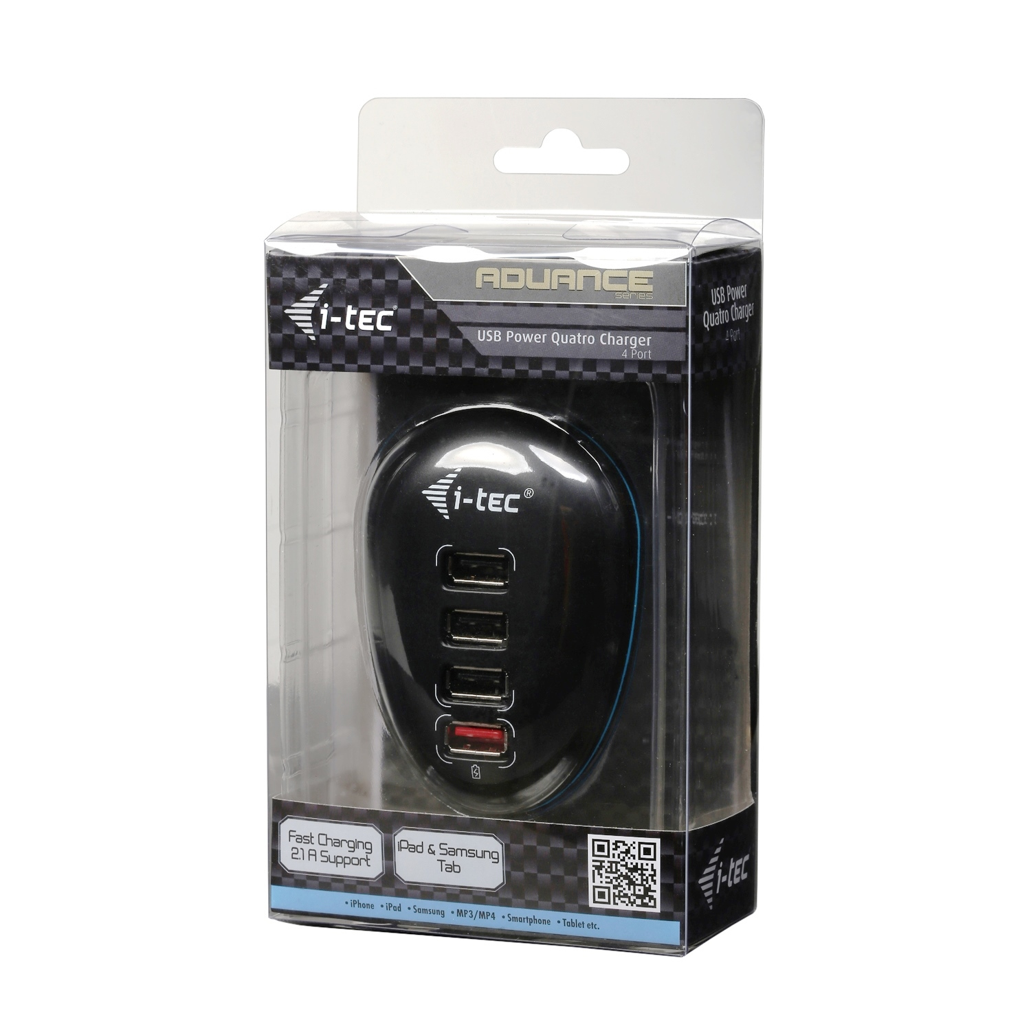 i-tec CHARGER-FB4 mobile device charger Digital camera, GPS, Mobile phone, MP3, Smartphone, Tablet Black AC Indoor – image 9
