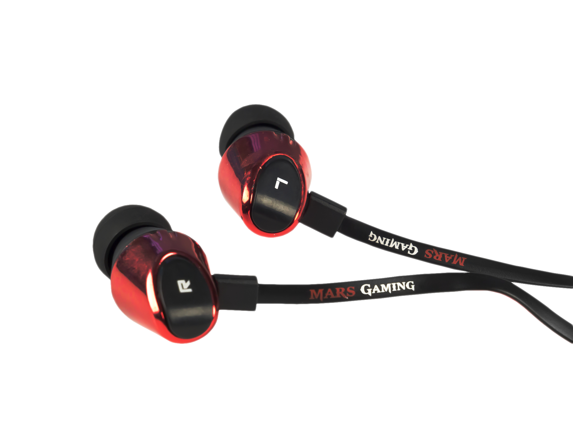 Mars Gaming MIH2 headphones/headset Wired In-ear Black, Red – image 2