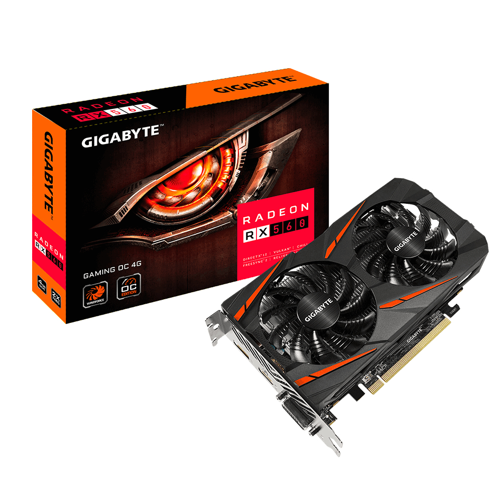 GIGABYTE GV-RX560GAMING OC-4GD (REV. 2)