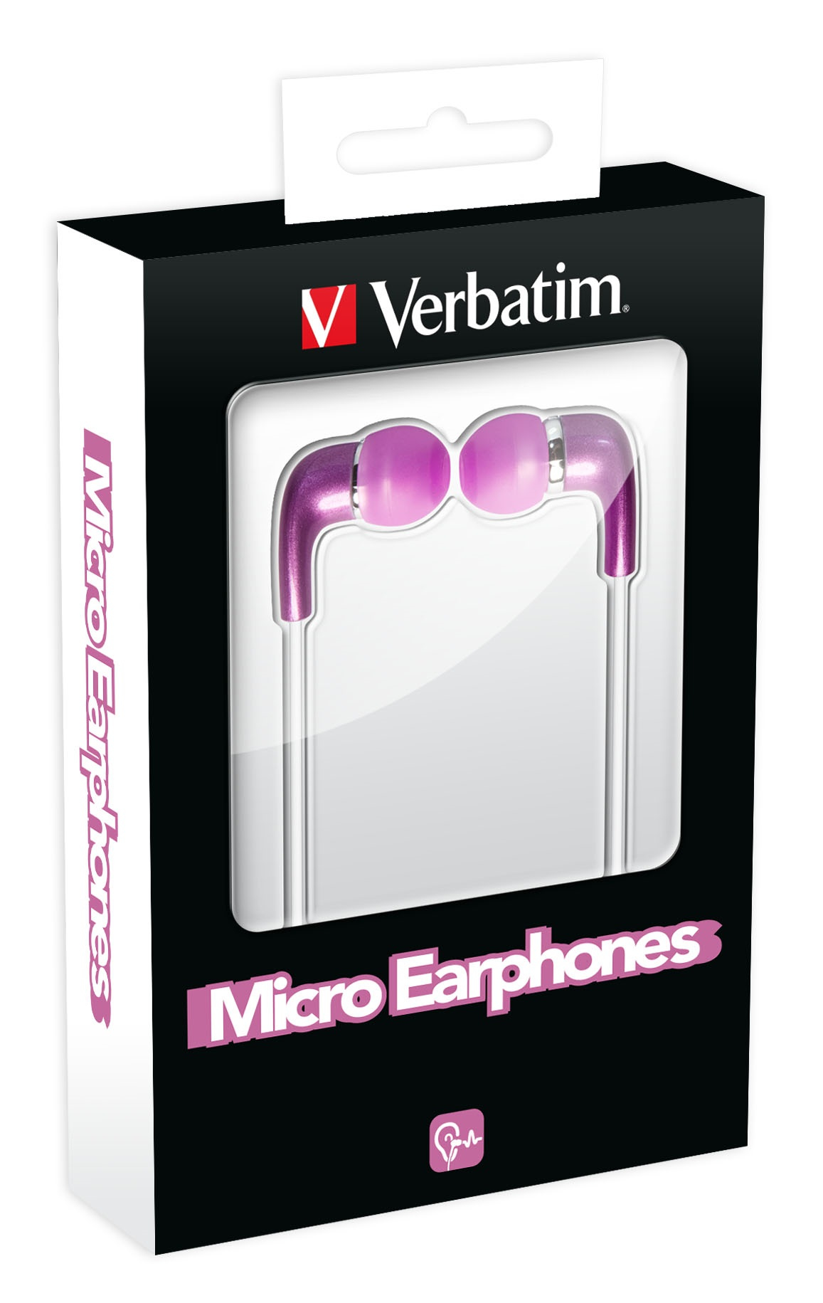 Verbatim Micro Earphones - Pink – image 3