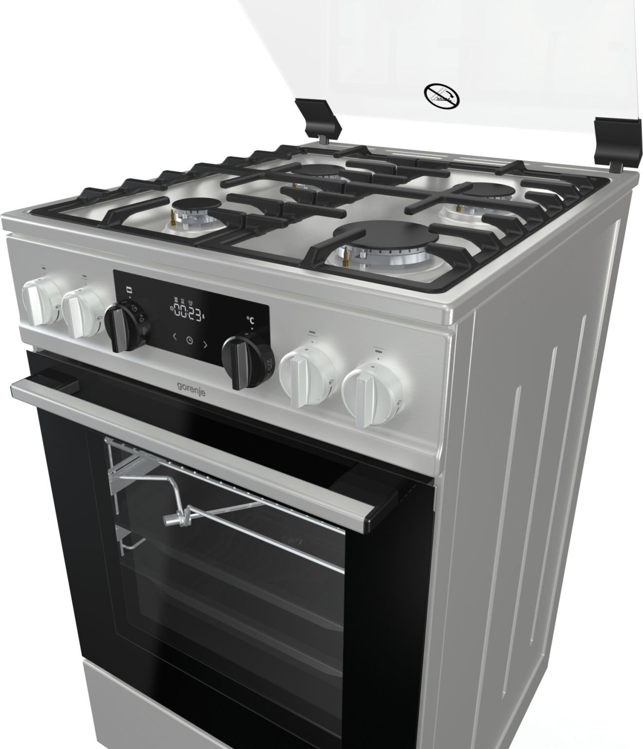 Gorenje K5352XF cooker Freestanding cooker Electric Gas Stainless steel – image 5