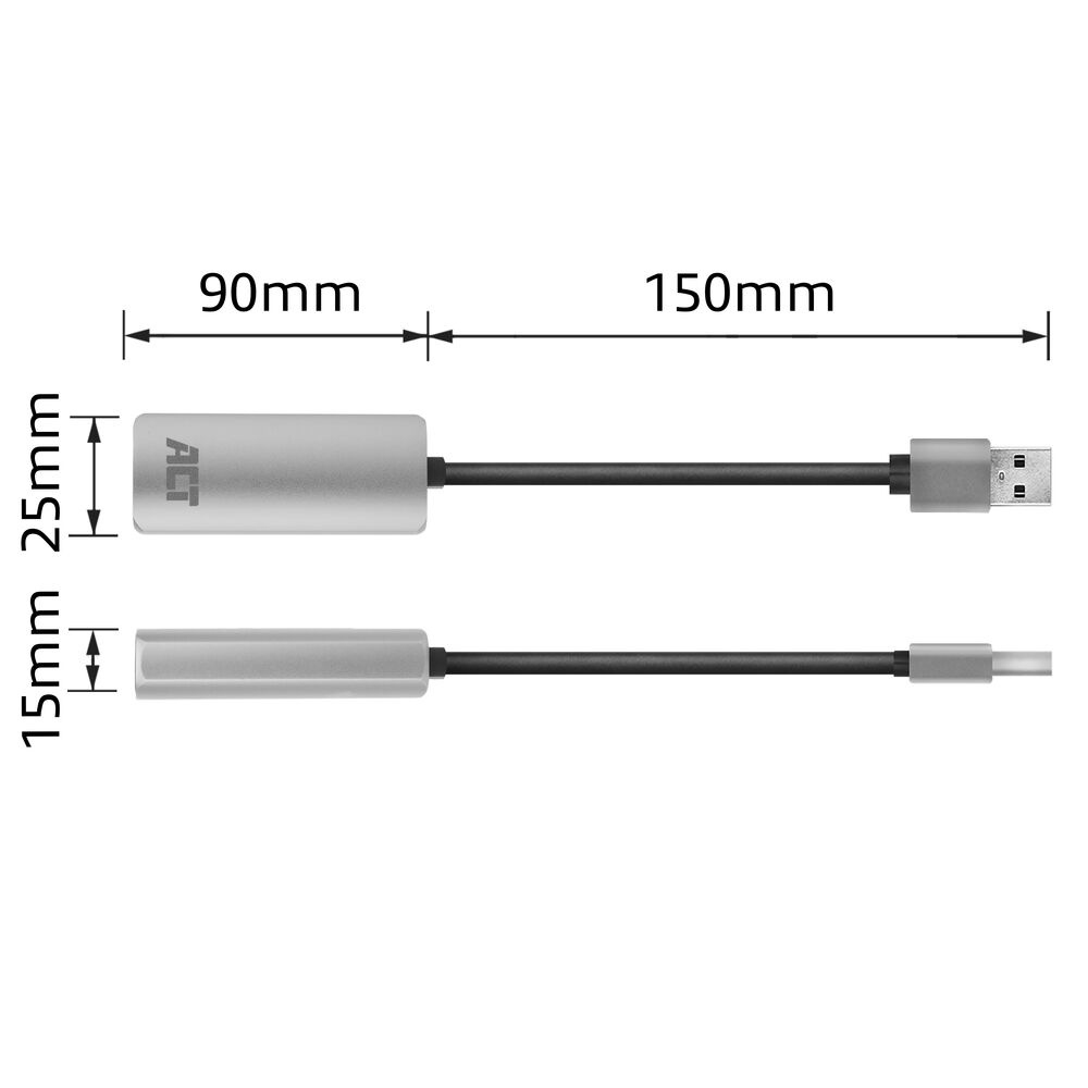 ACT Gigabit network adapter, USB 3.2 Gen1 – image 7