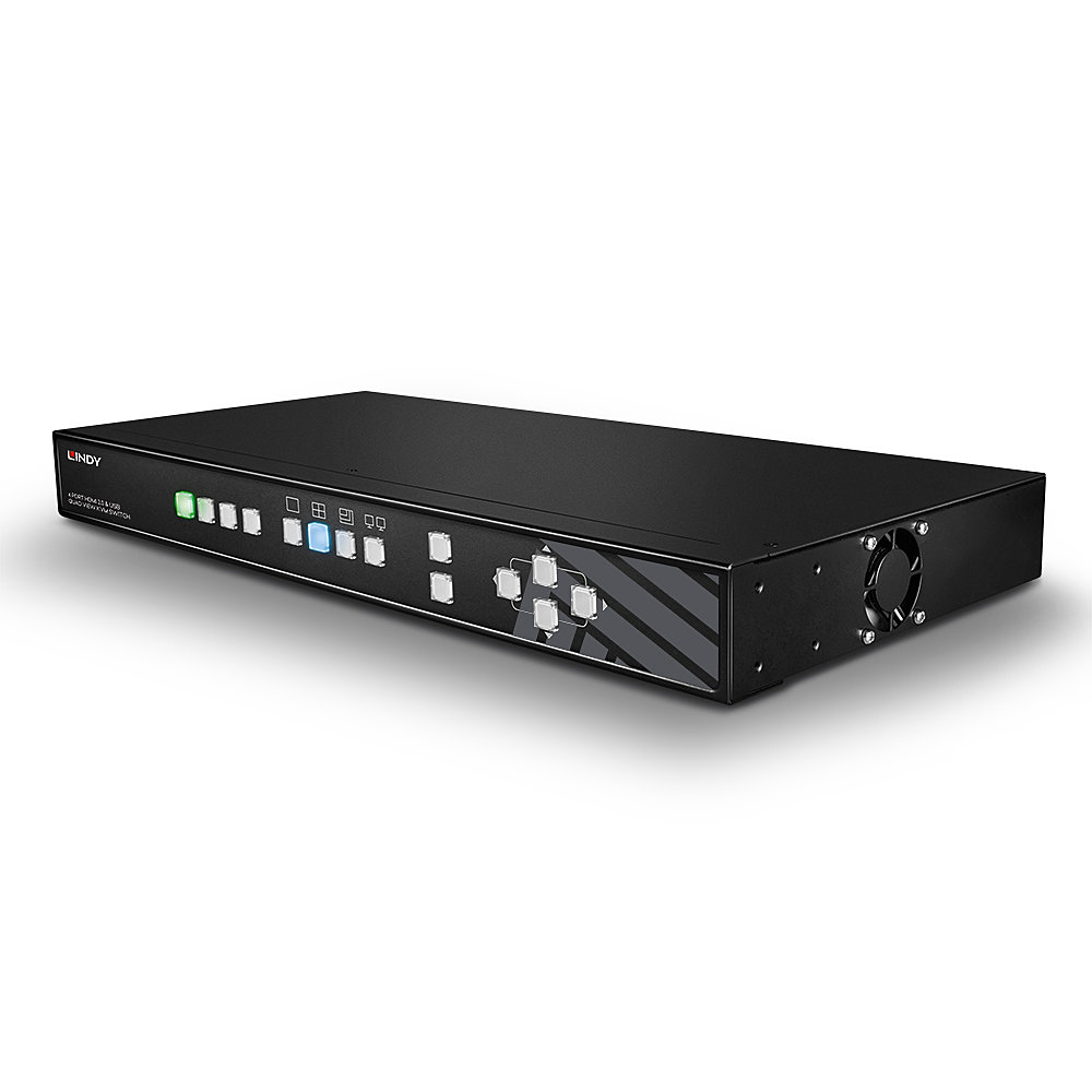 Lindy 4 Port HDMI 4K Quad View KVM Switch – image 4