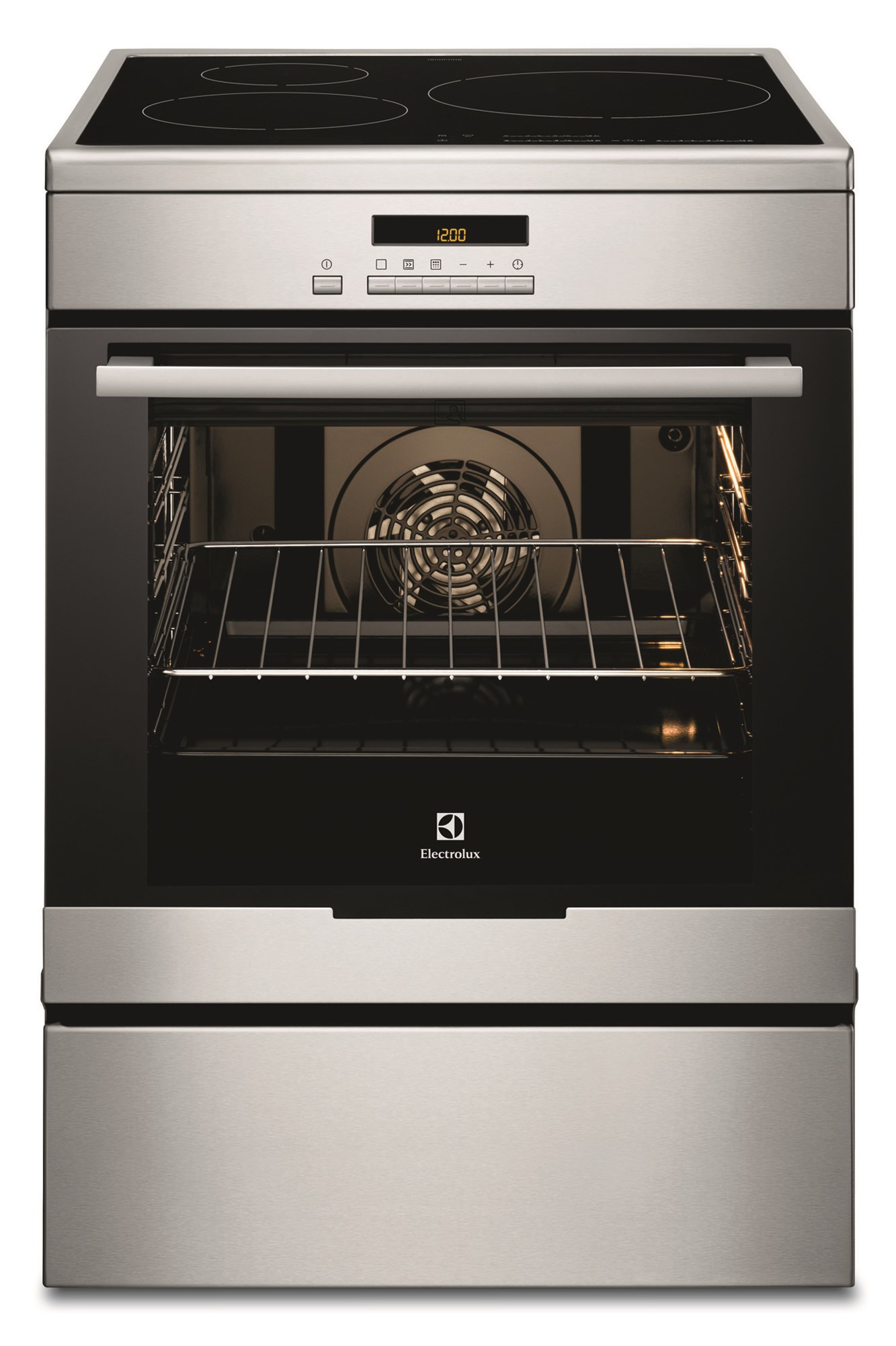 Electrolux EKI6771AOX Freestanding cooker Electric Zone induction hob Stainless steel