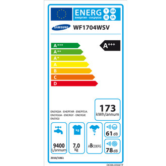 Samsung WF1704WSV washing machine Front-load – image 5