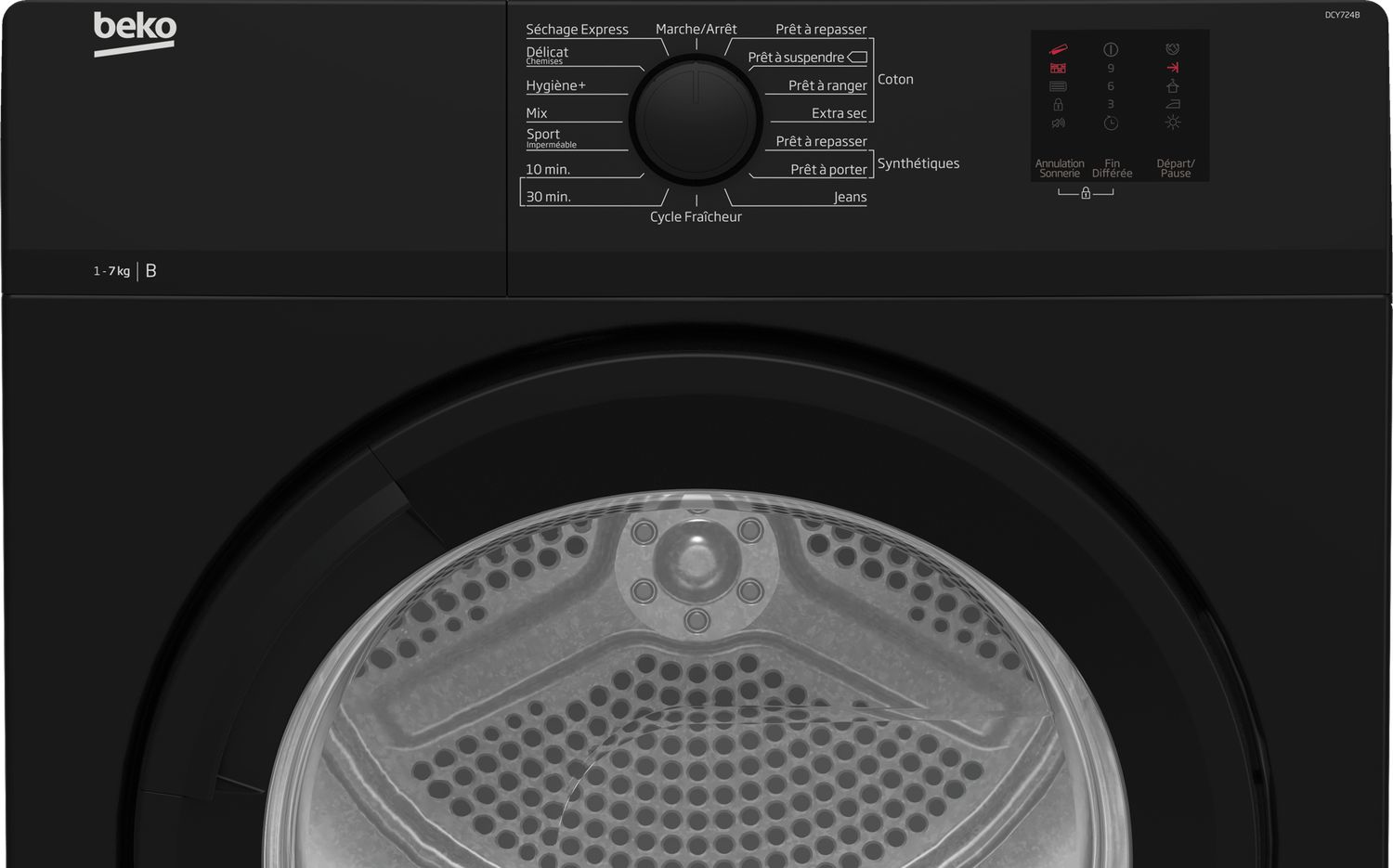 Beko DCY724B tumble dryer Freestanding Front-load – image 3